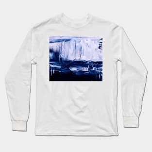 Blue abstract Long Sleeve T-Shirt